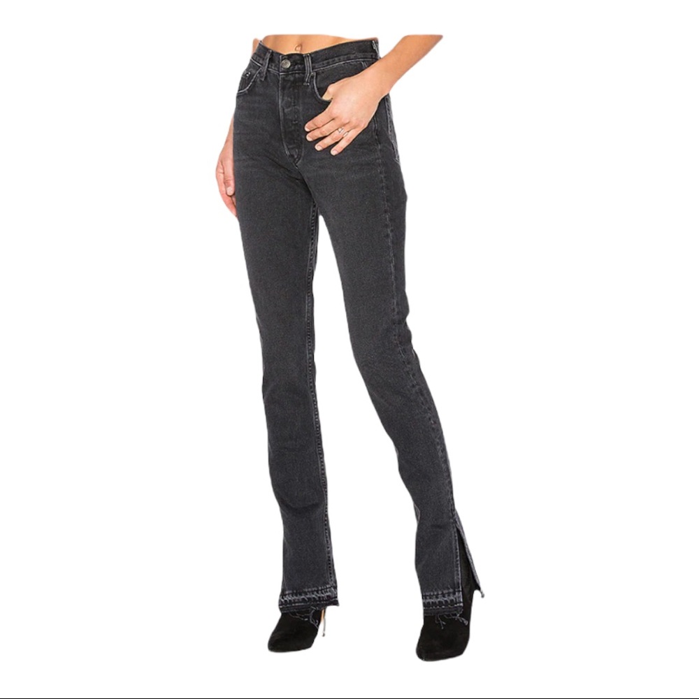 Grlfrnd Natalia High-Rise Skinny Split Jean in Hot Stuff-26